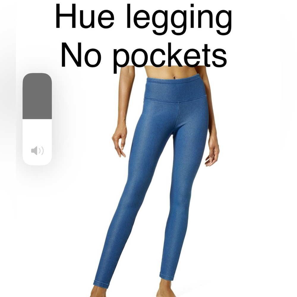 Ladies, Hue pants, navy blue color size XL new tag stretchy no pockets